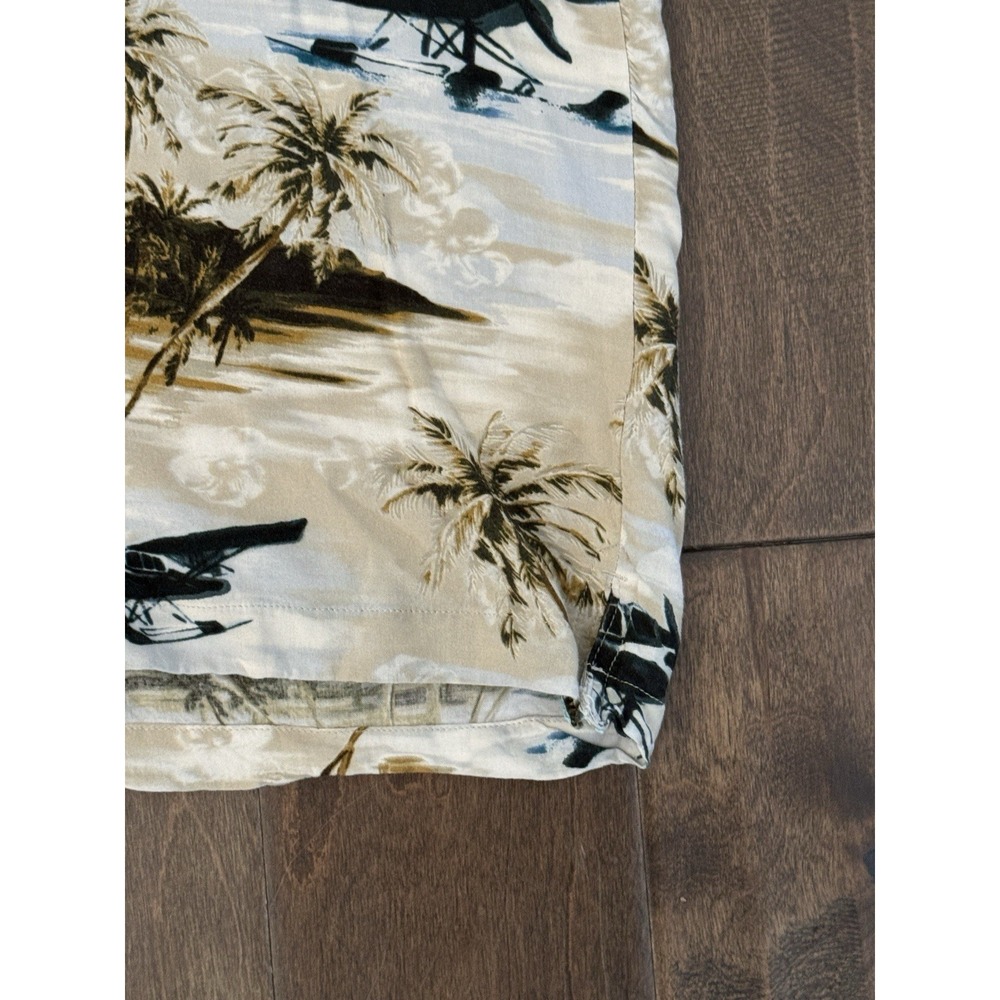 Caribbean‎ Joe Shirt Mens Size M Floral Short Sleeve Button Down Hawaiian Rayon - Picture 4 of 6